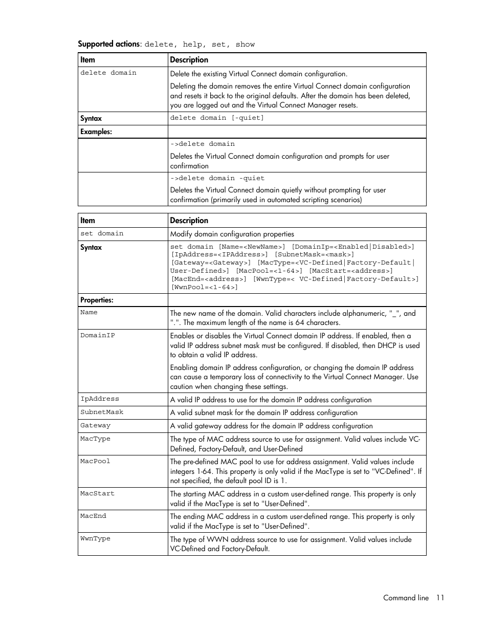HP Virtual Connect 1.10Gb-F Ethernet Module for c-Class BladeSystem User Manual | Page 11 / 57