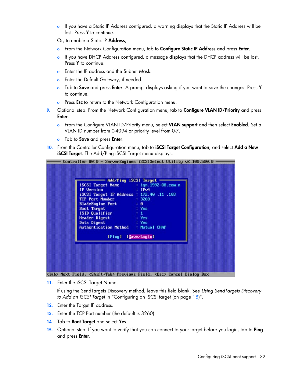 HP NC550SFP Dual Port 10GbE Server Adapter User Manual | Page 32 / 43