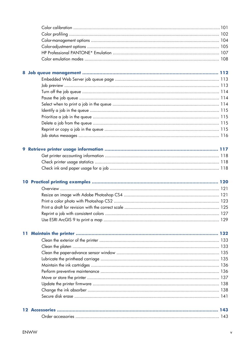 HP Designjet Z6200 Photo Printer User Manual | Page 5 / 220