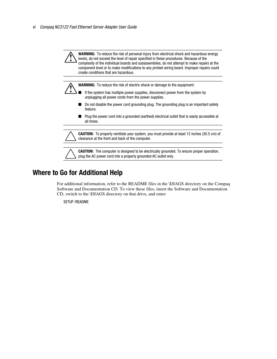Where to go for additional help | HP NC3122 Fast Ethernet Server Adapter User Manual | Page 6 / 19