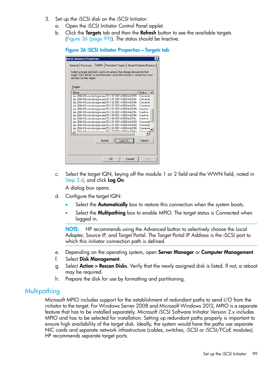 Multipathing | HP EVA P6000 Storage User Manual | Page 99 / 316
