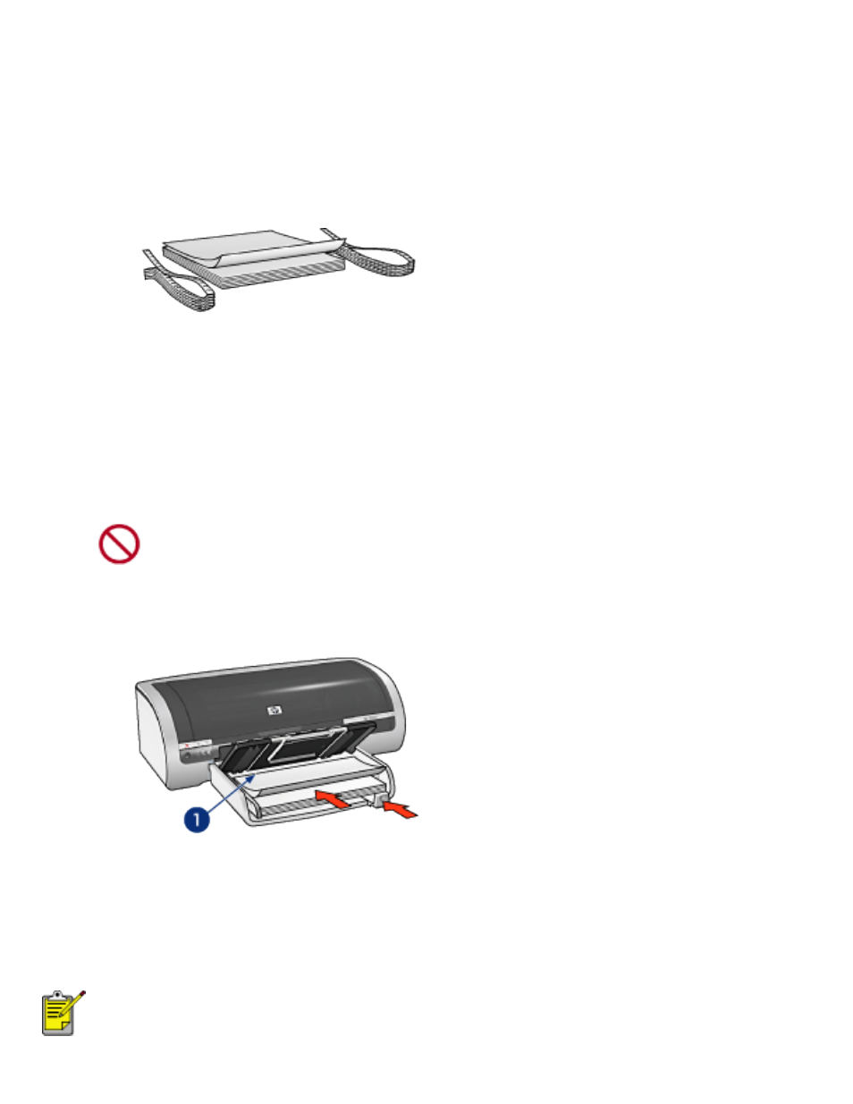 Banners, Guidelines, Preparing to print | Printing | HP Deskjet 5650 User Manual | Page 130 / 165