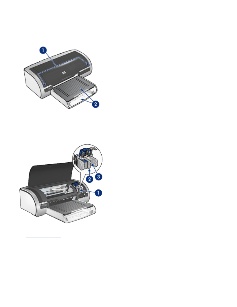 Printer features, Accessories, click, Here | HP Deskjet 5650 User Manual | Page 64 / 165
