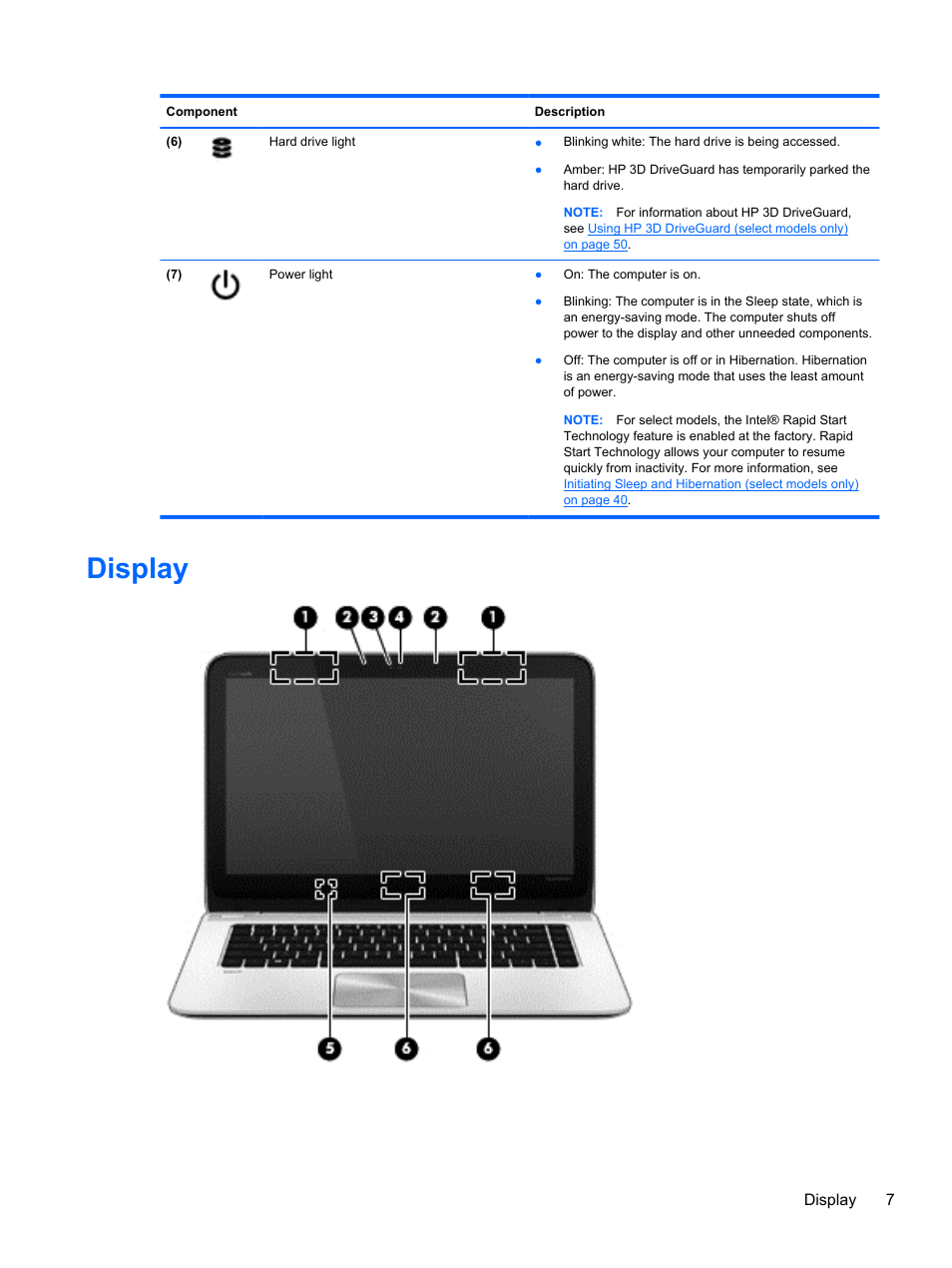 Display | HP ENVY TouchSmart 14-k120us Ultrabook User Manual | Page 17 / 82