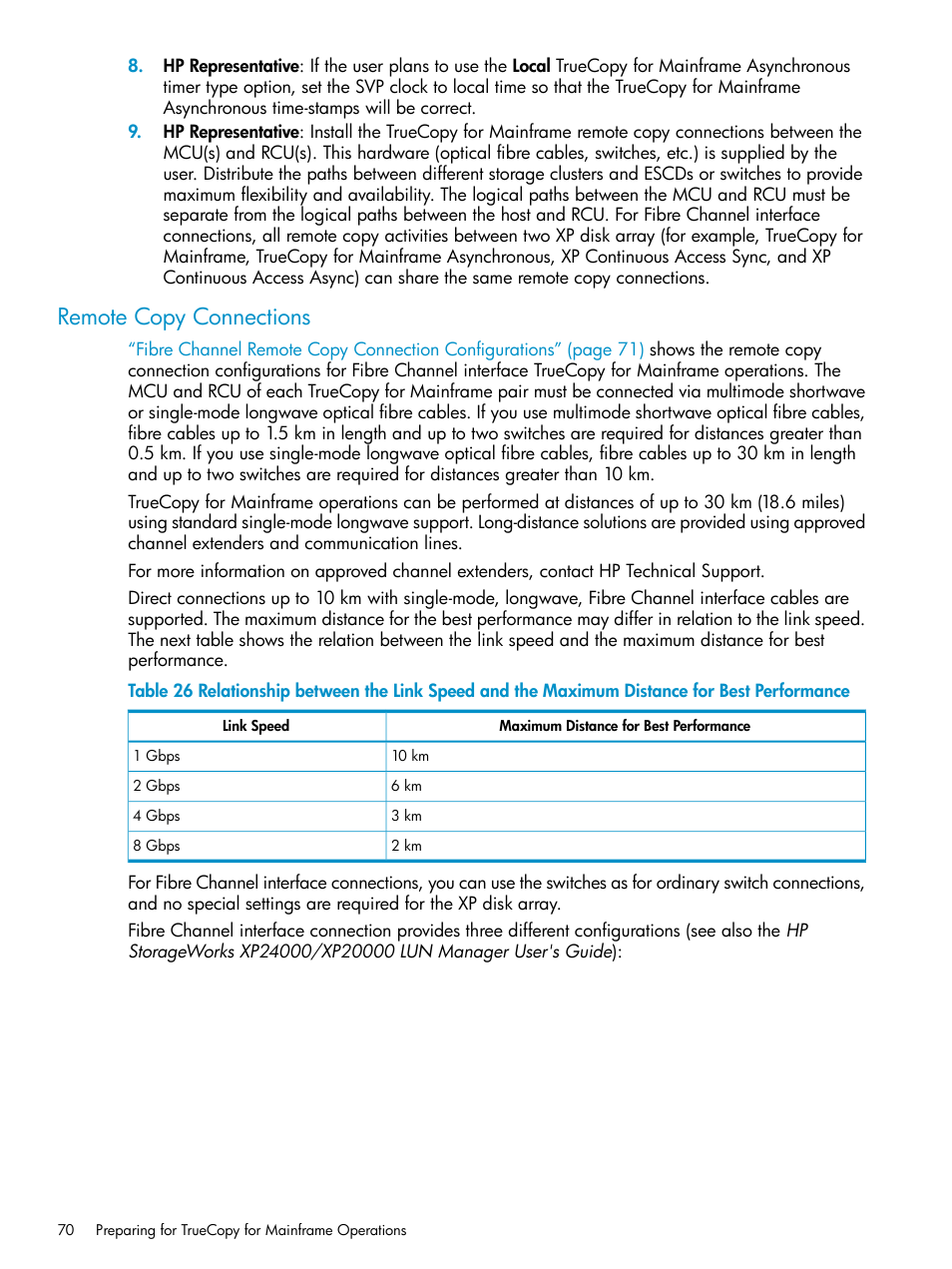 Remote copy connections | HP StorageWorks XP Remote Web Console Software User Manual | Page 70 / 263