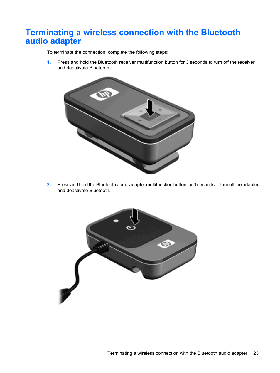 HP Bluetooth Pendant Headphones User Manual | Page 27 / 31