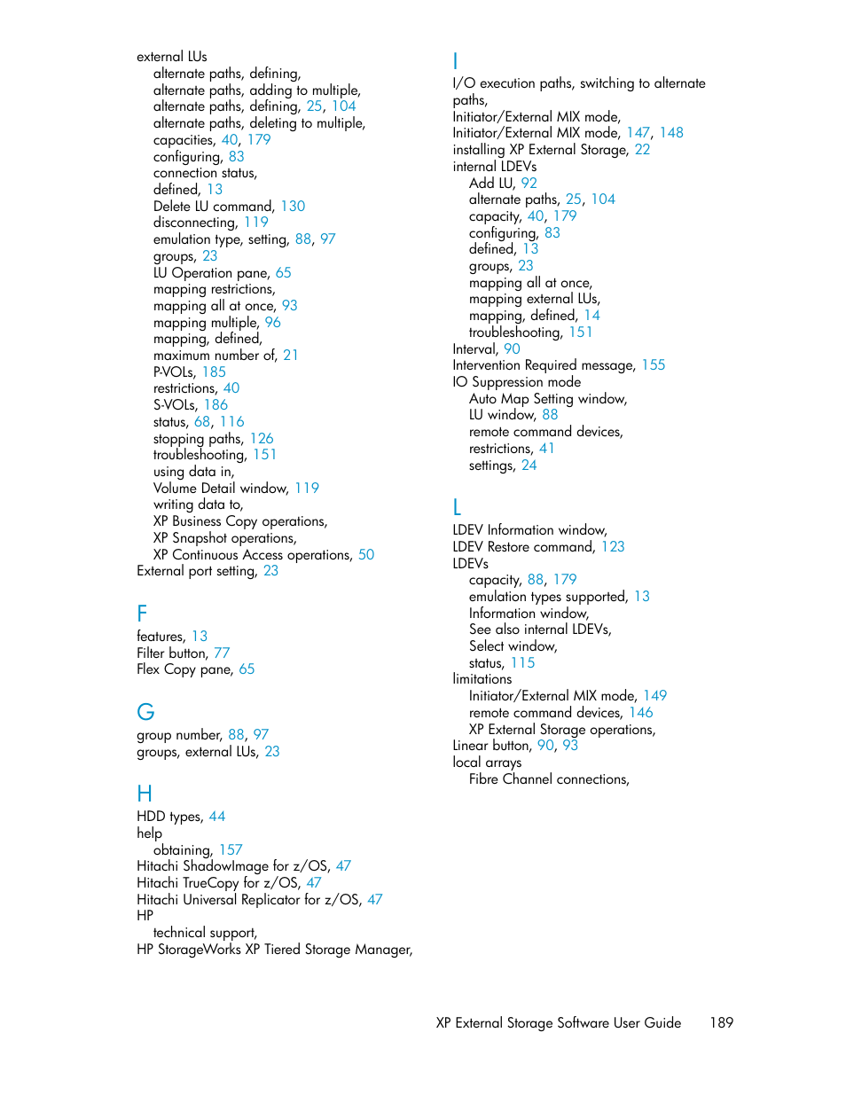 HP StorageWorks XP Remote Web Console Software User Manual | Page 189 / 192