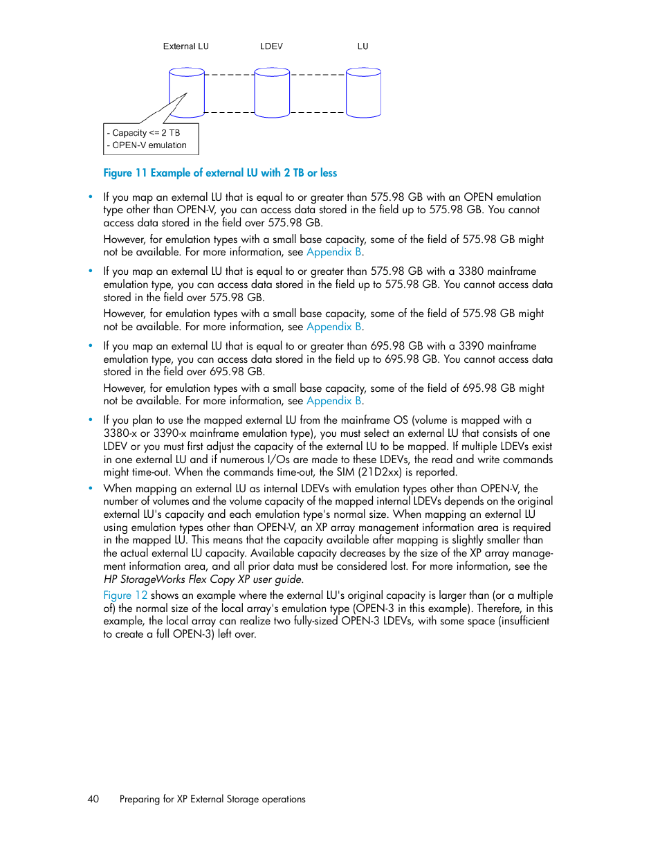 Example of external lu with 2 tb or less | HP StorageWorks XP Remote Web Console Software User Manual | Page 40 / 192