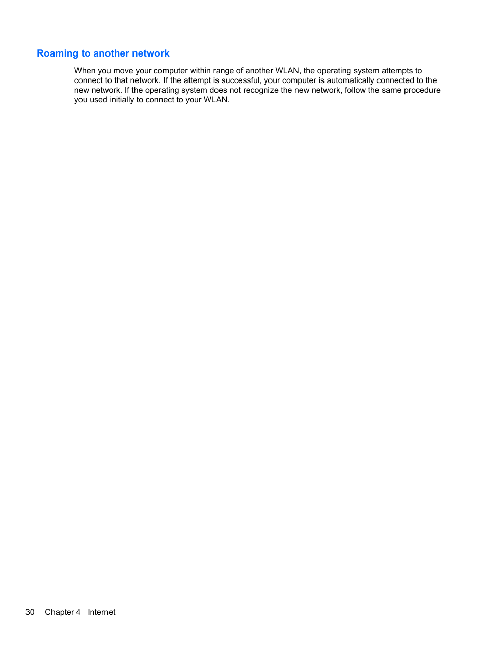 Roaming to another network | HP Mini 2102 User Manual | Page 38 / 74