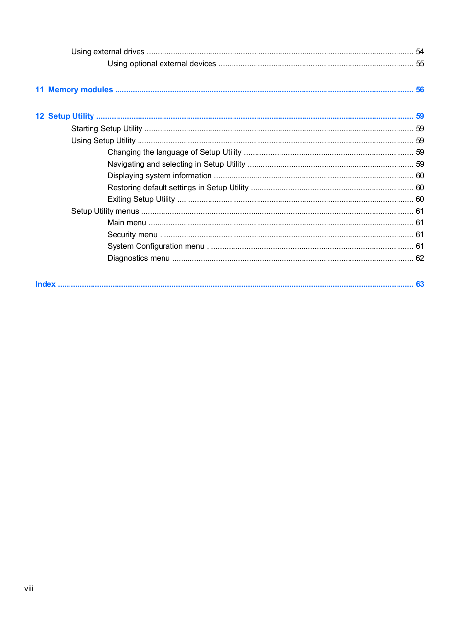 HP Mini 2102 User Manual | Page 8 / 74