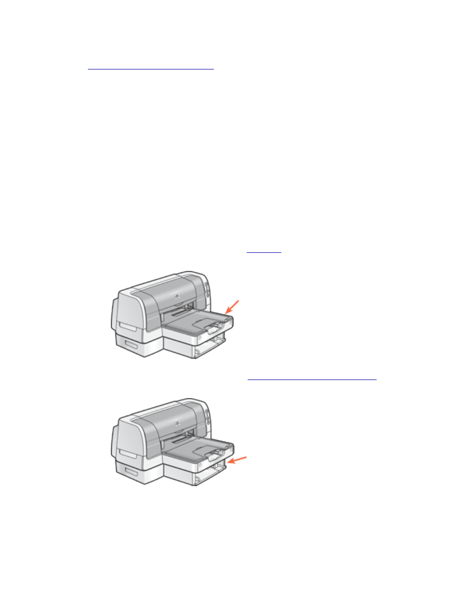 Selecting between paper trays, Paper source, Select between paper trays | Printing instructions | HP Deskjet 6122 Color Inkjet Printer User Manual | Page 62 / 153