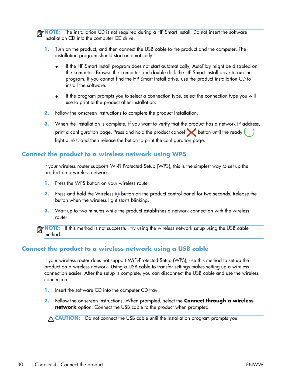 HP LaserJet Pro CP1025nw Color Printer User Manual | Page 42 / 186