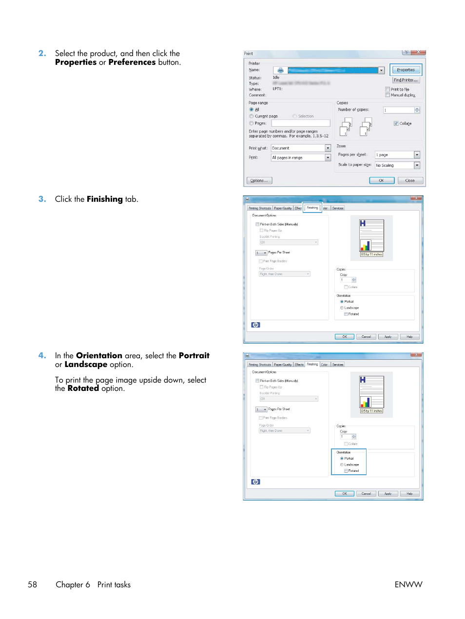 HP LaserJet Pro CP1025nw Color Printer User Manual | Page 70 / 186