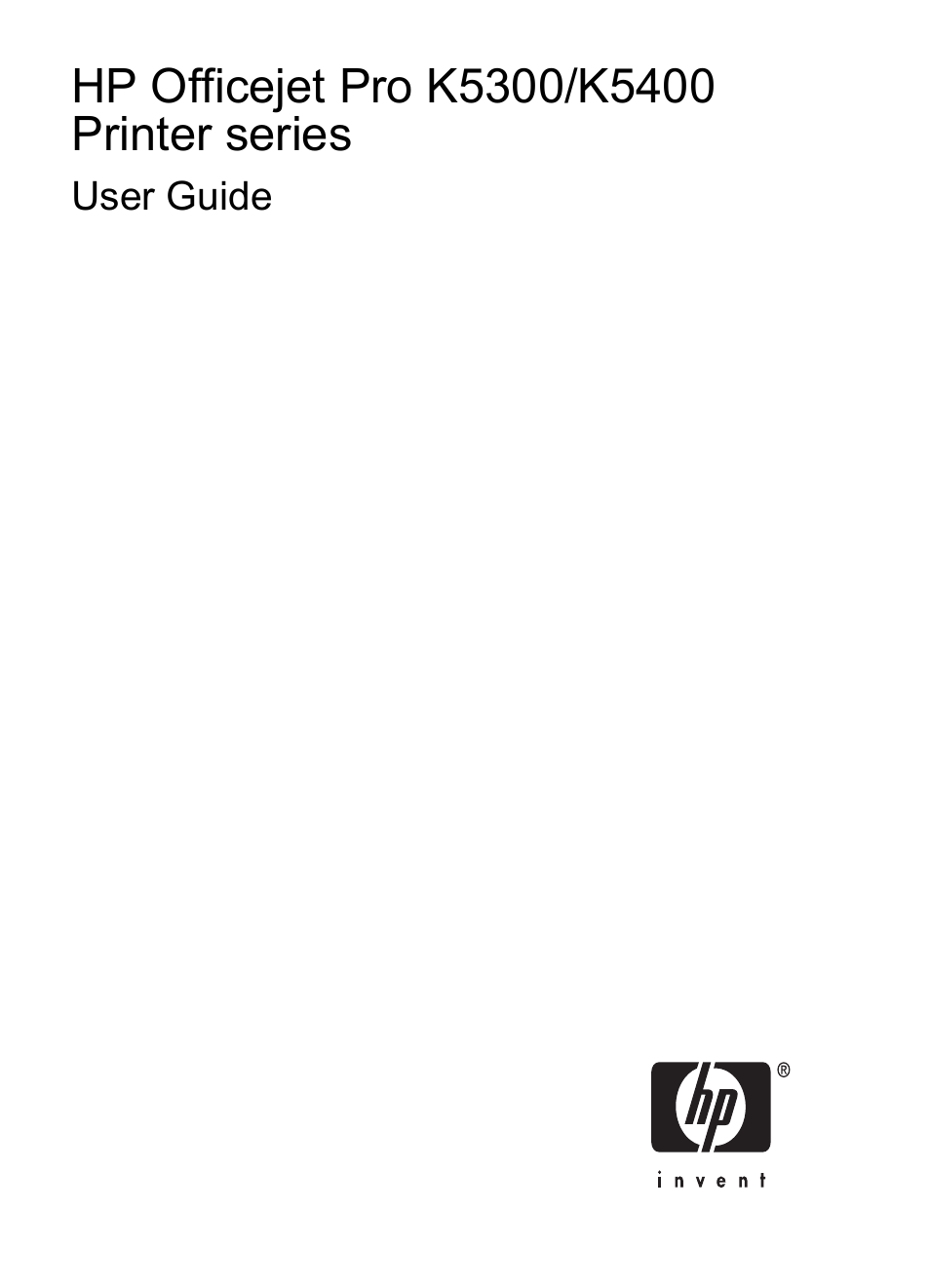 HP Officejet Pro K5400 Printer User Manual | Page 3 / 103