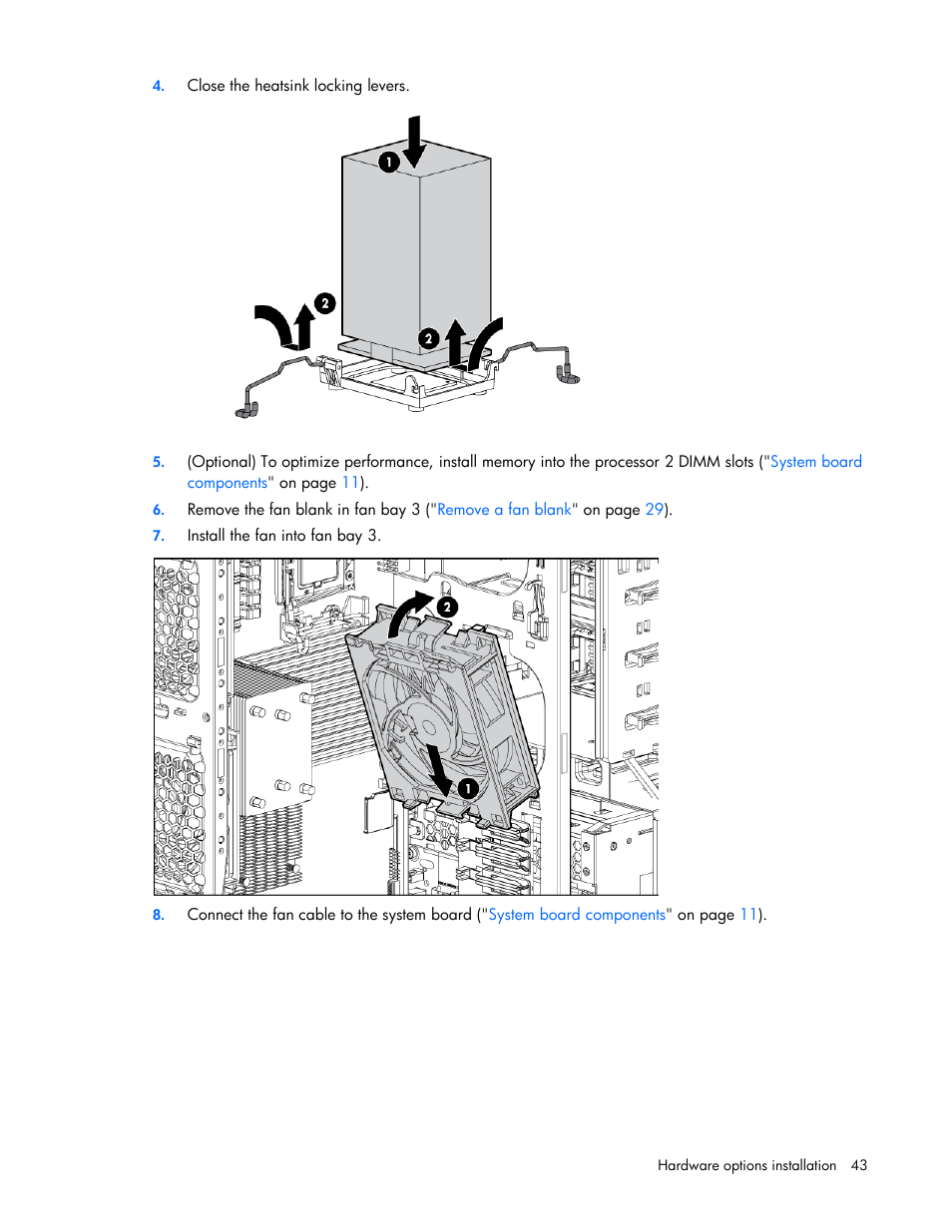 HP ProLiant ML350 G6 Server User Manual | Page 43 / 144
