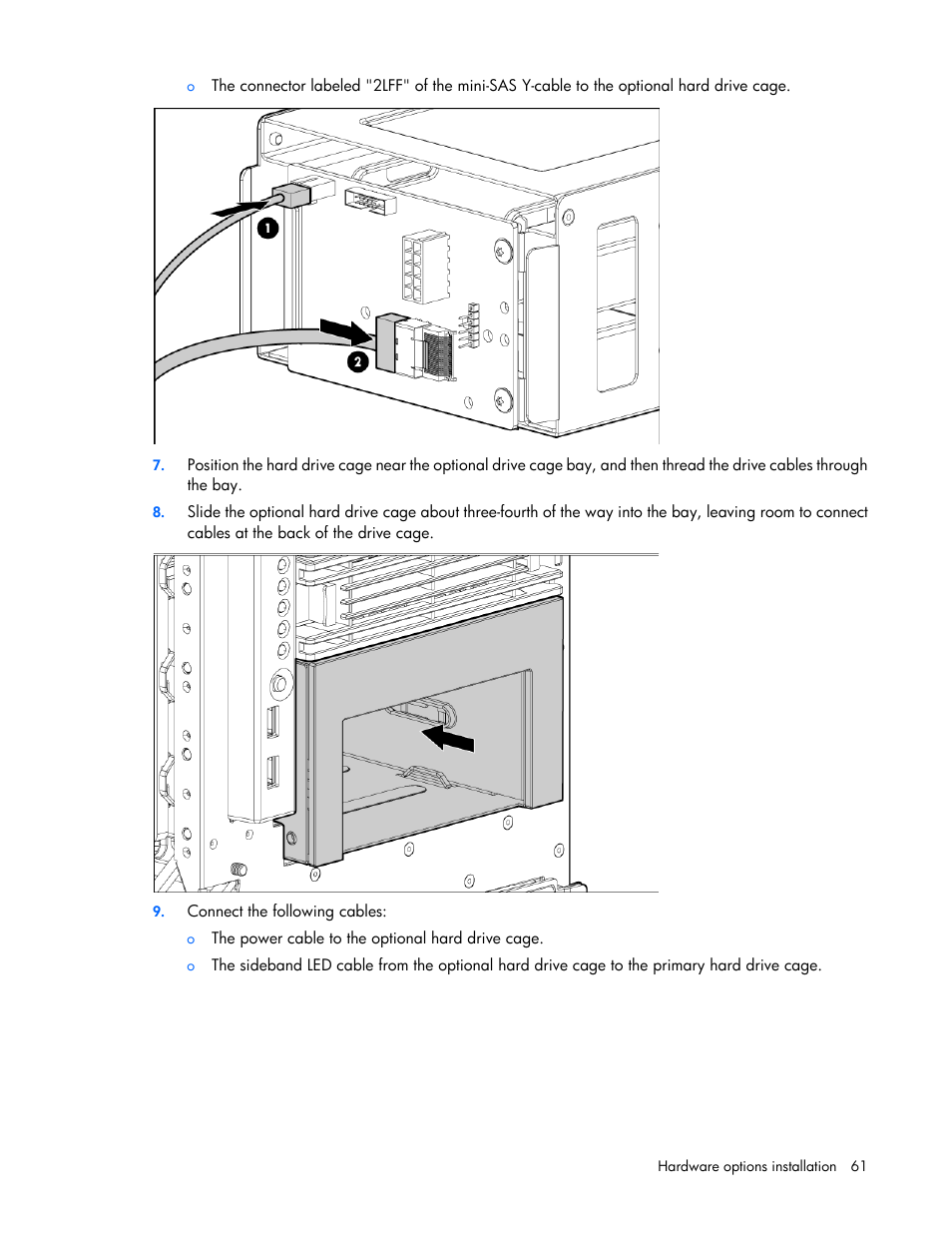 HP ProLiant ML350 G6 Server User Manual | Page 61 / 144
