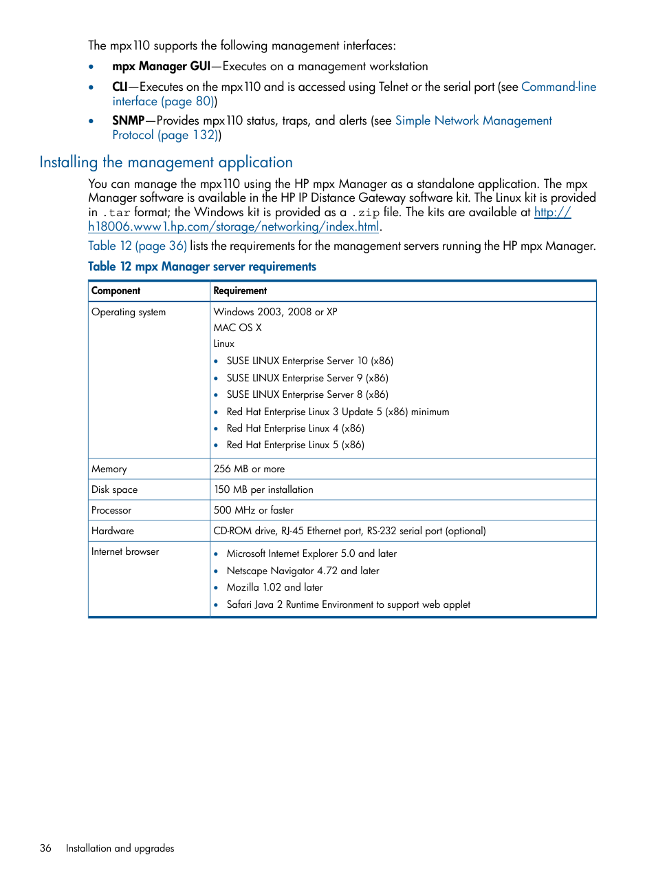 Installing the management application | HP IP Distance Gateway User Manual | Page 36 / 153