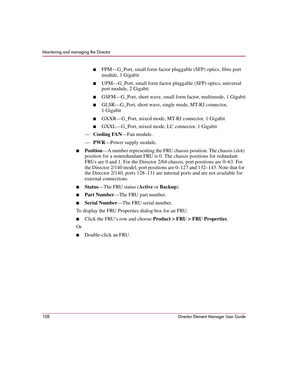 HP StorageWorks 2.140 Director Switch User Manual | Page 110 / 278