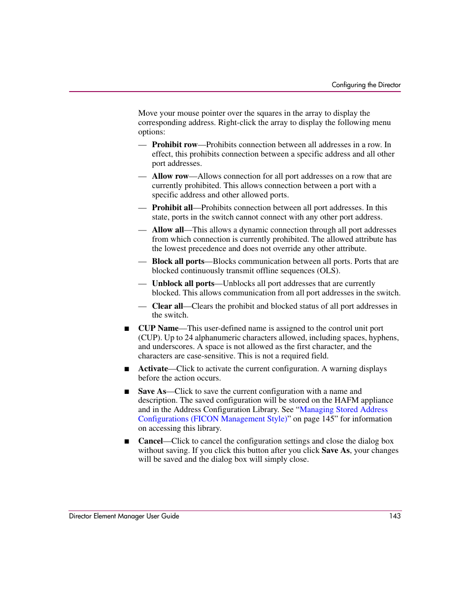HP StorageWorks 2.140 Director Switch User Manual | Page 145 / 278