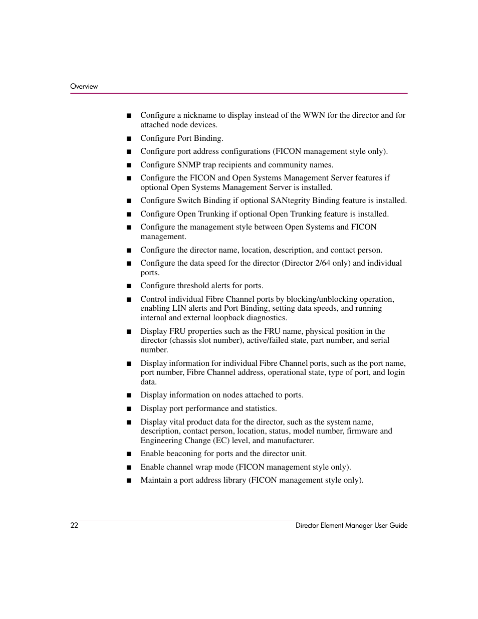 HP StorageWorks 2.140 Director Switch User Manual | Page 24 / 278