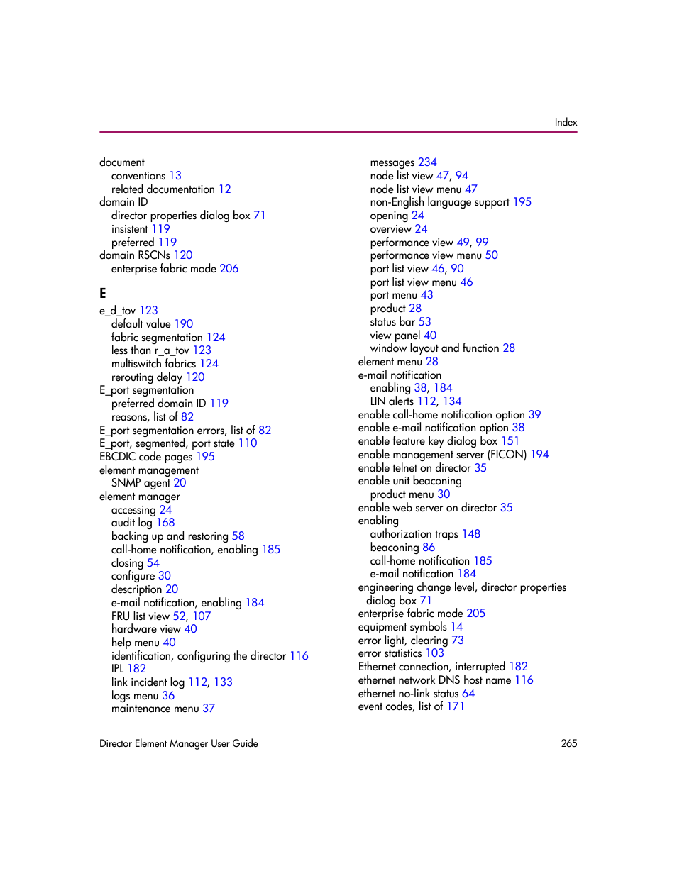 HP StorageWorks 2.140 Director Switch User Manual | Page 267 / 278