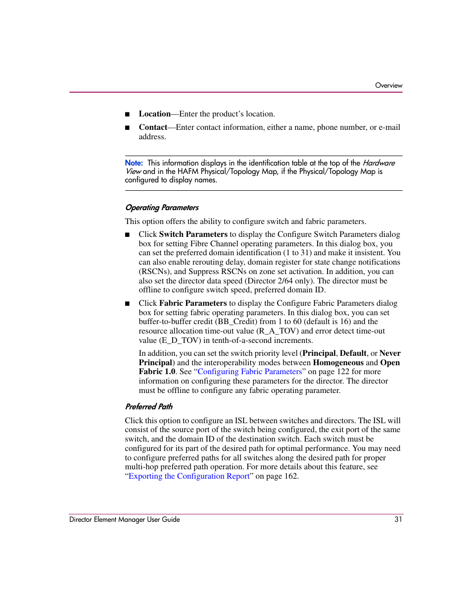 HP StorageWorks 2.140 Director Switch User Manual | Page 33 / 278