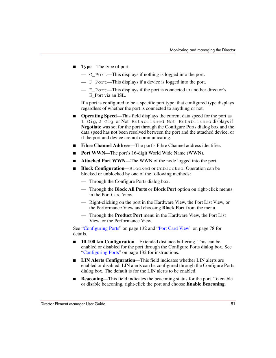 HP StorageWorks 2.140 Director Switch User Manual | Page 83 / 278
