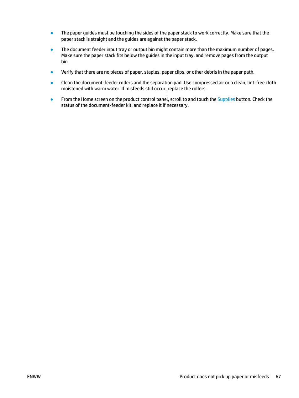 HP Officejet Enterprise Color X555 Printer series User Manual | Page 75 / 102
