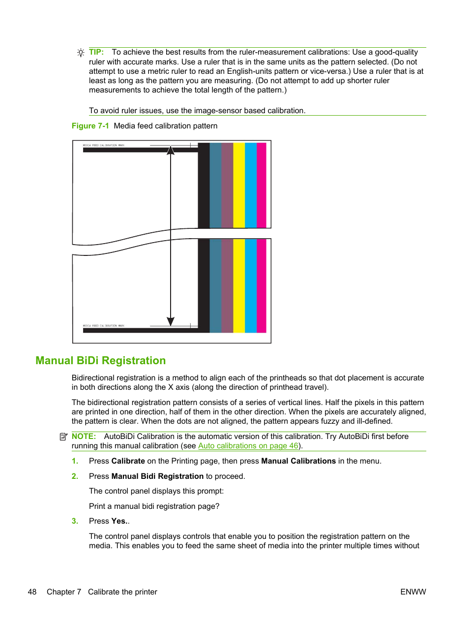 Manual bidi registration | HP Scitex FB700 Industrial Printer User Manual | Page 54 / 102