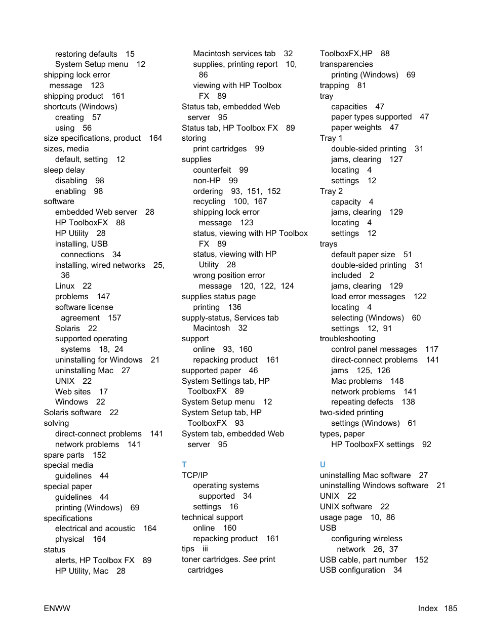 HP LaserJet Pro CP1525nw Color Printer User Manual | Page 199 / 202