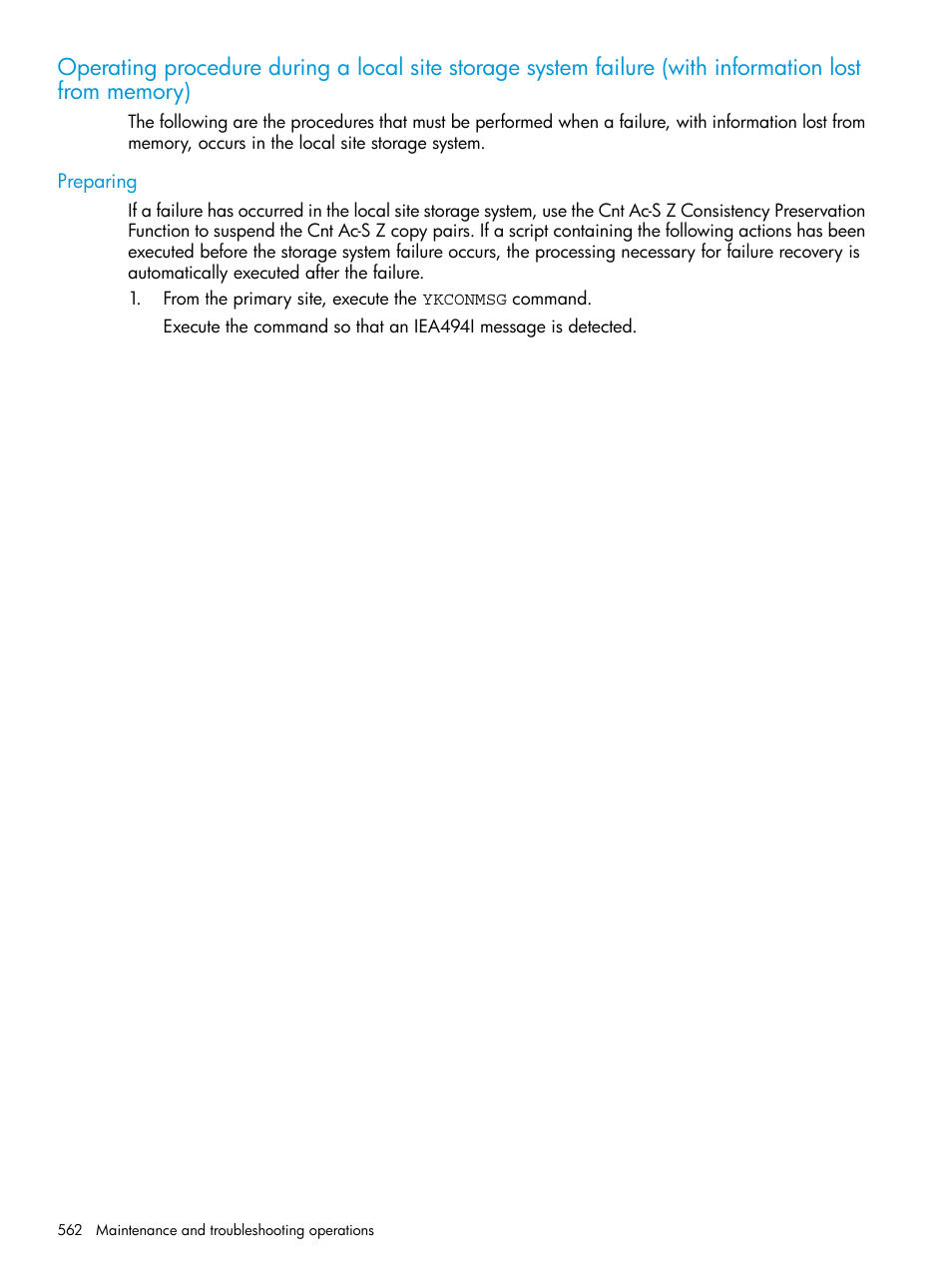 Preparing | HP XP Racks User Manual | Page 562 / 764