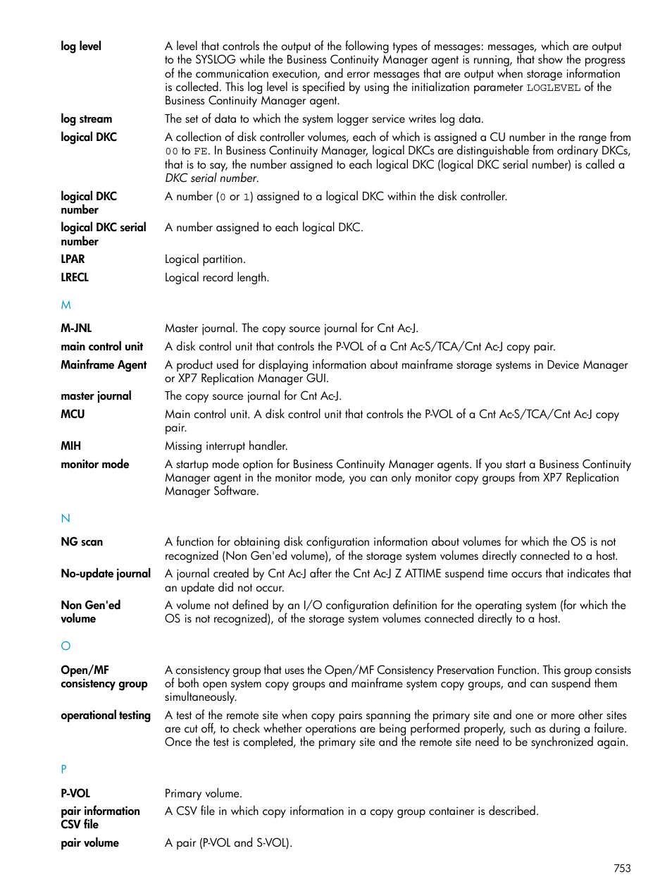 HP XP Racks User Manual | Page 753 / 764