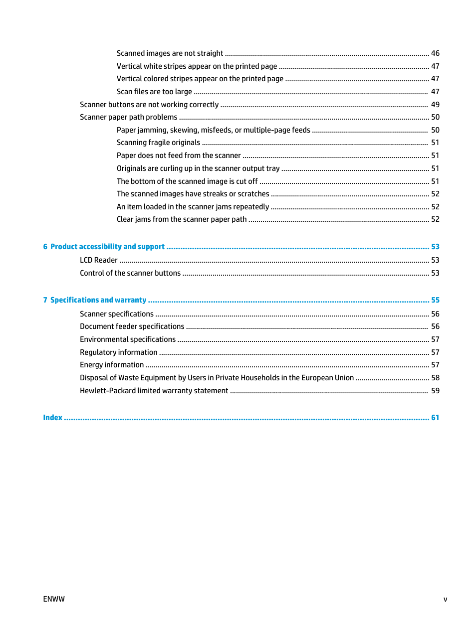 HP Scanjet Enterprise Flow 5000 s2 Sheet-feed Scanner User Manual | Page 5 / 70