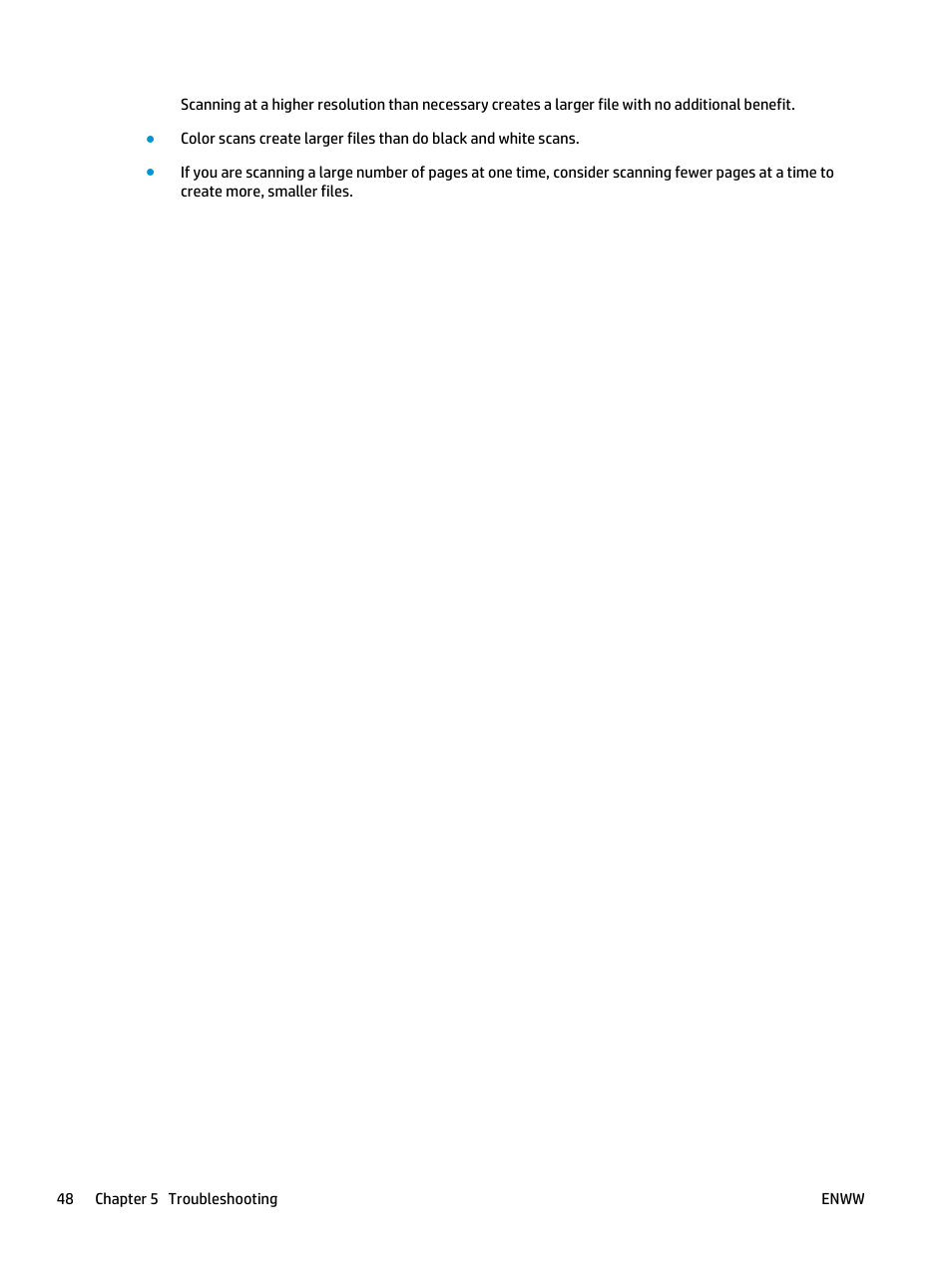HP Scanjet Enterprise Flow 5000 s2 Sheet-feed Scanner User Manual | Page 54 / 70