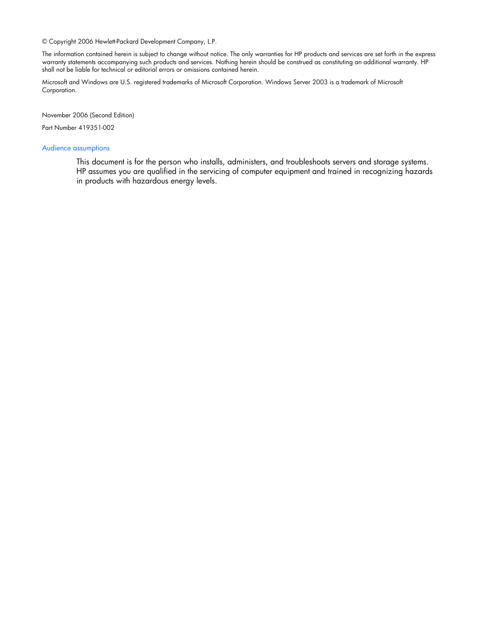 Notice | HP ProLiant ML310 G4 Server User Manual | Page 2 / 88