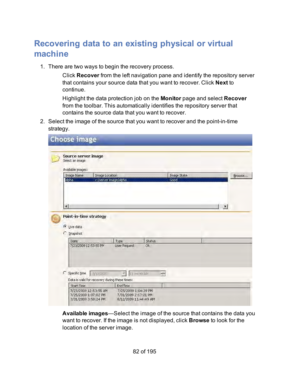 HP Storage Mirroring Software User Manual | Page 84 / 197