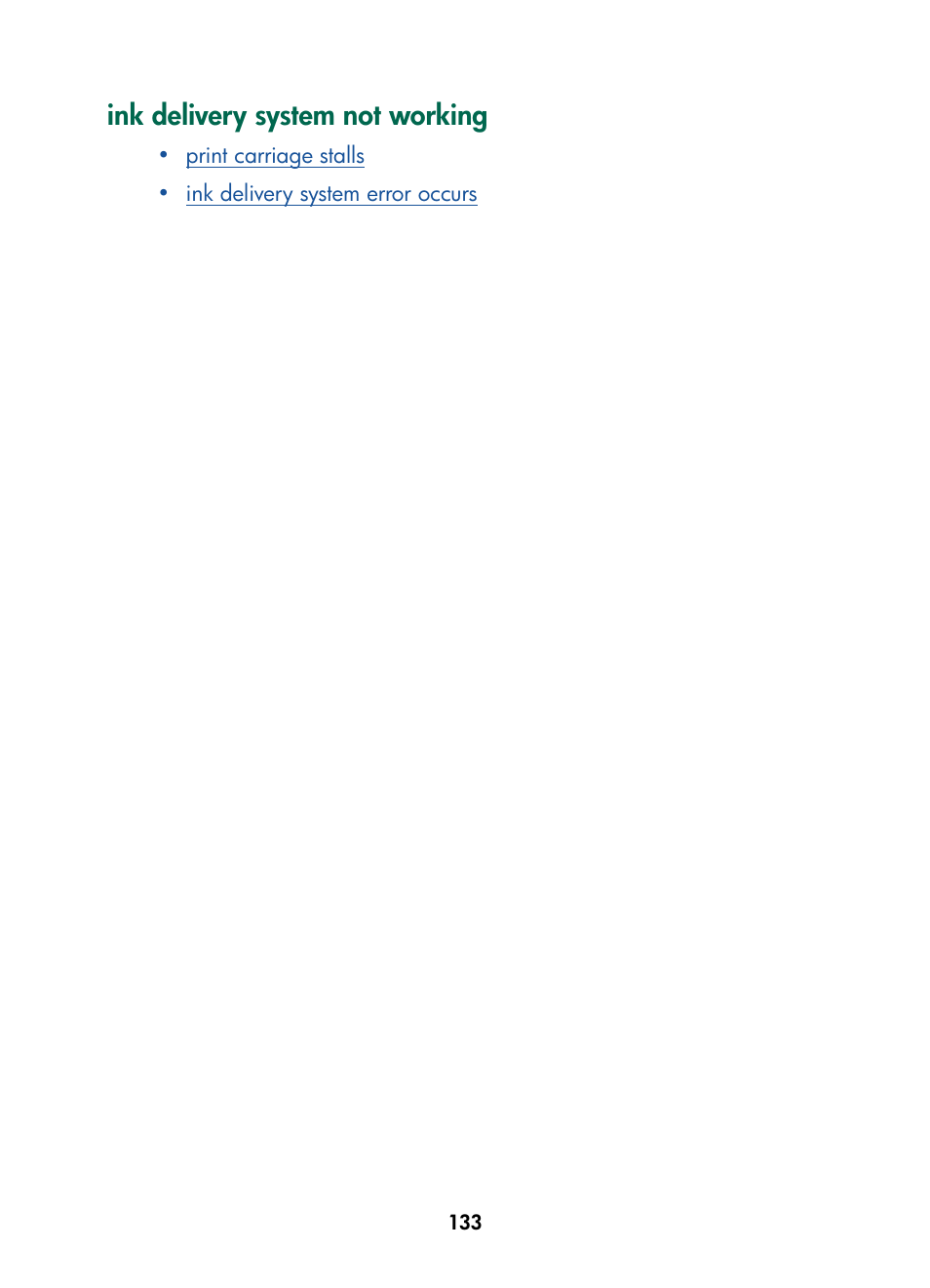 Ink delivery system not working, Print carriage | HP Color Inkjet cp1160 Printer series User Manual | Page 141 / 216