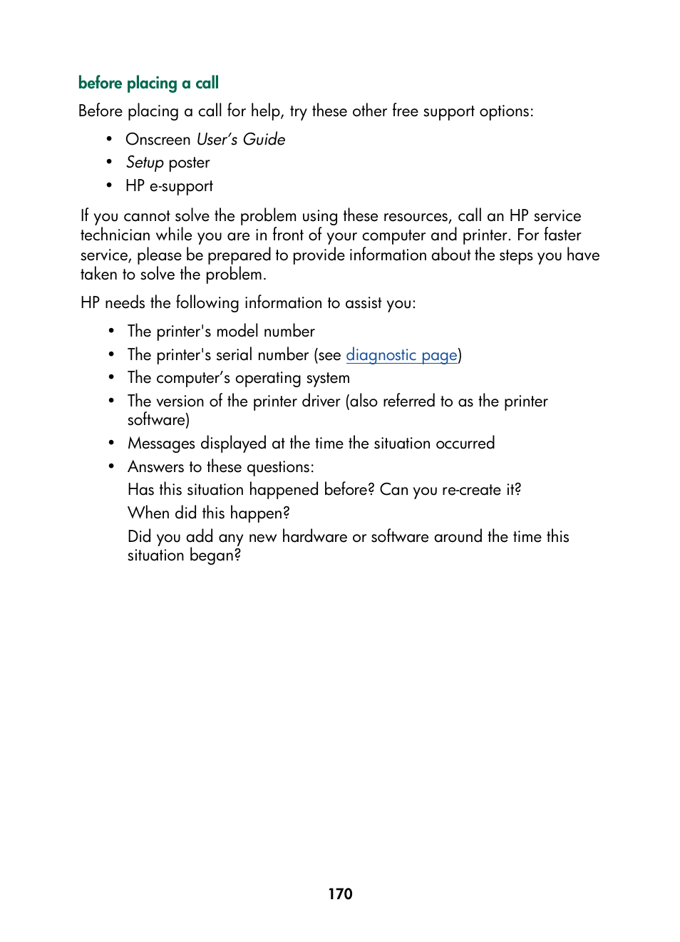 HP Color Inkjet cp1160 Printer series User Manual | Page 178 / 216