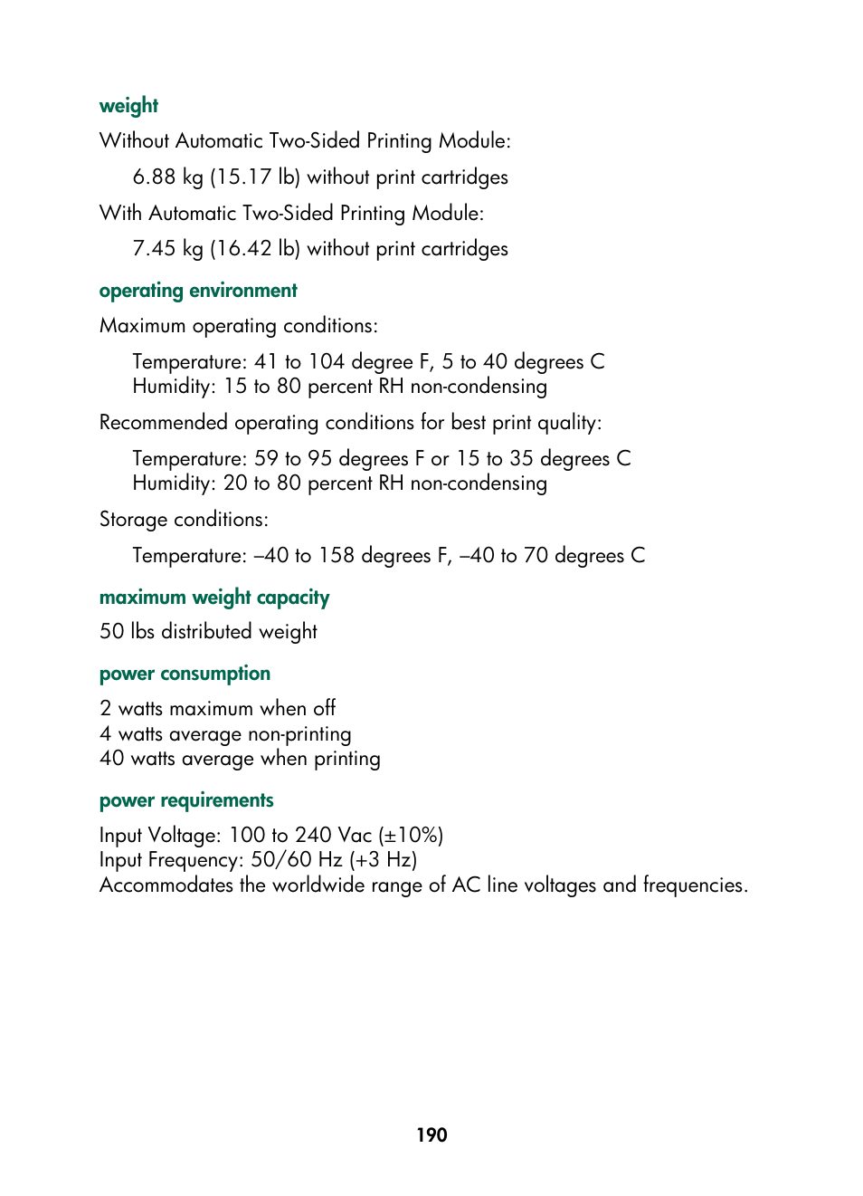 HP Color Inkjet cp1160 Printer series User Manual | Page 198 / 216