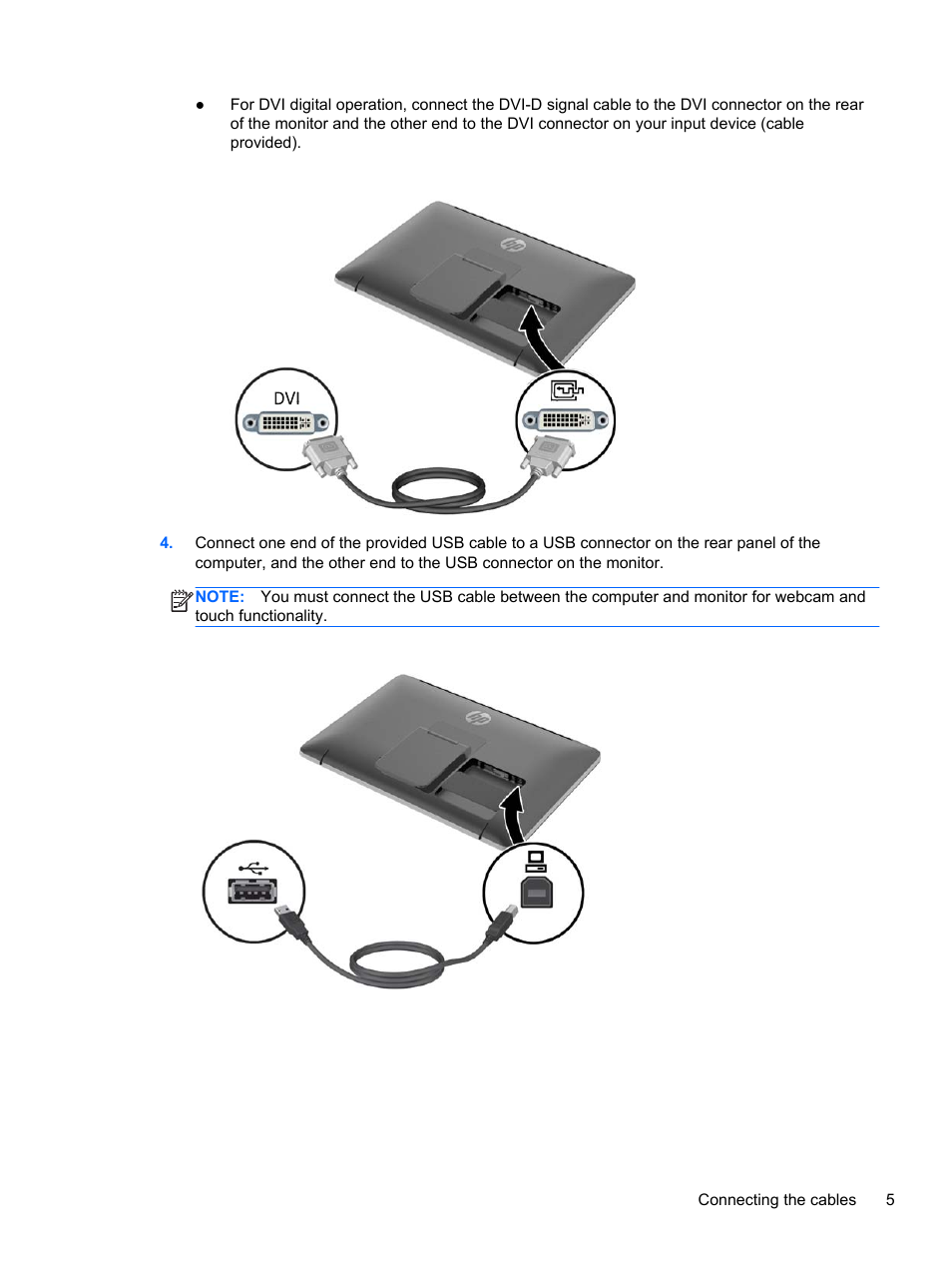 HP EliteDisplay S230tm 23-inch Touch Monitor User Manual | Page 11 / 28