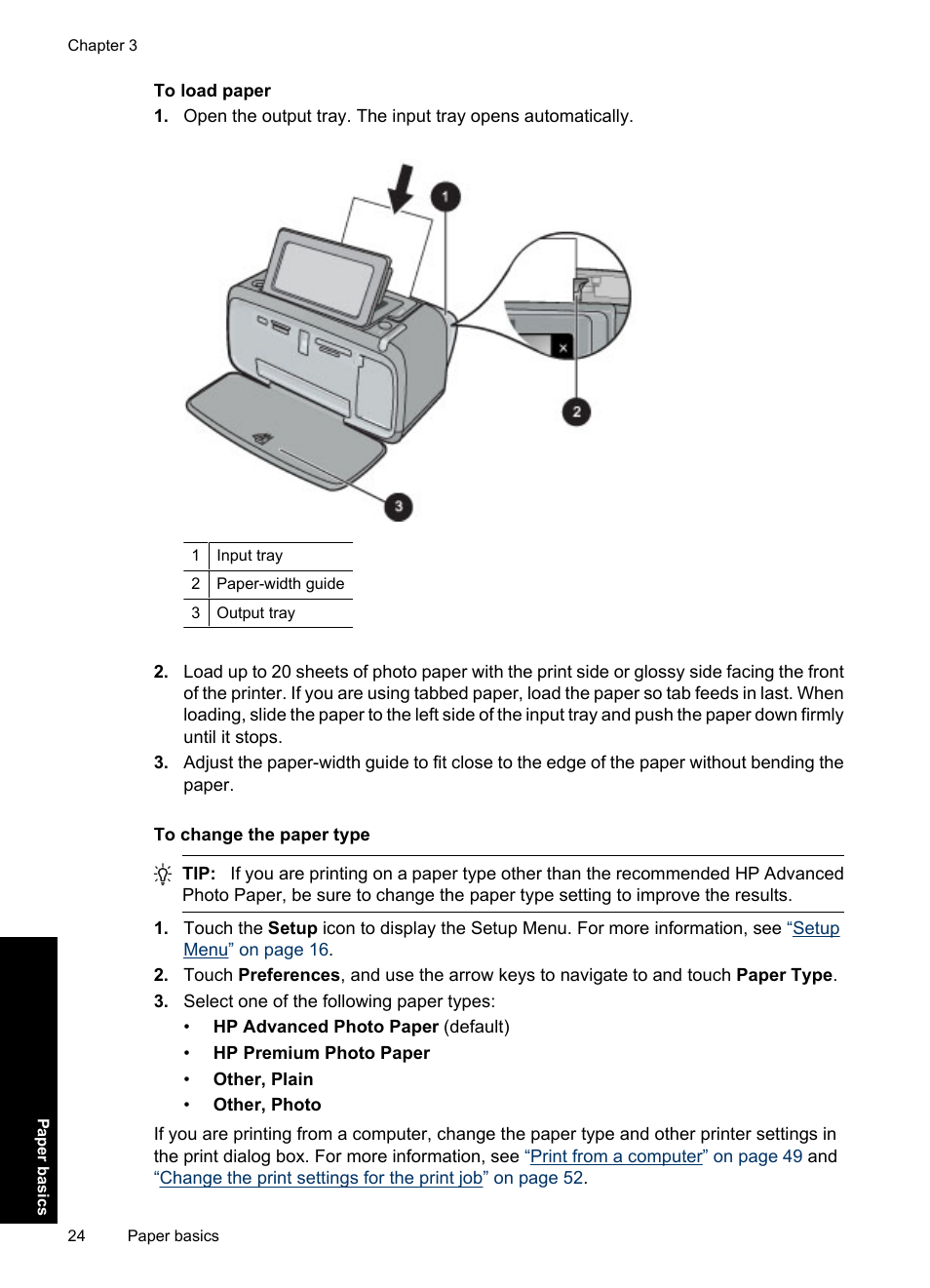 HP Photosmart A637 Compact Photo Printer User Manual | Page 26 / 98