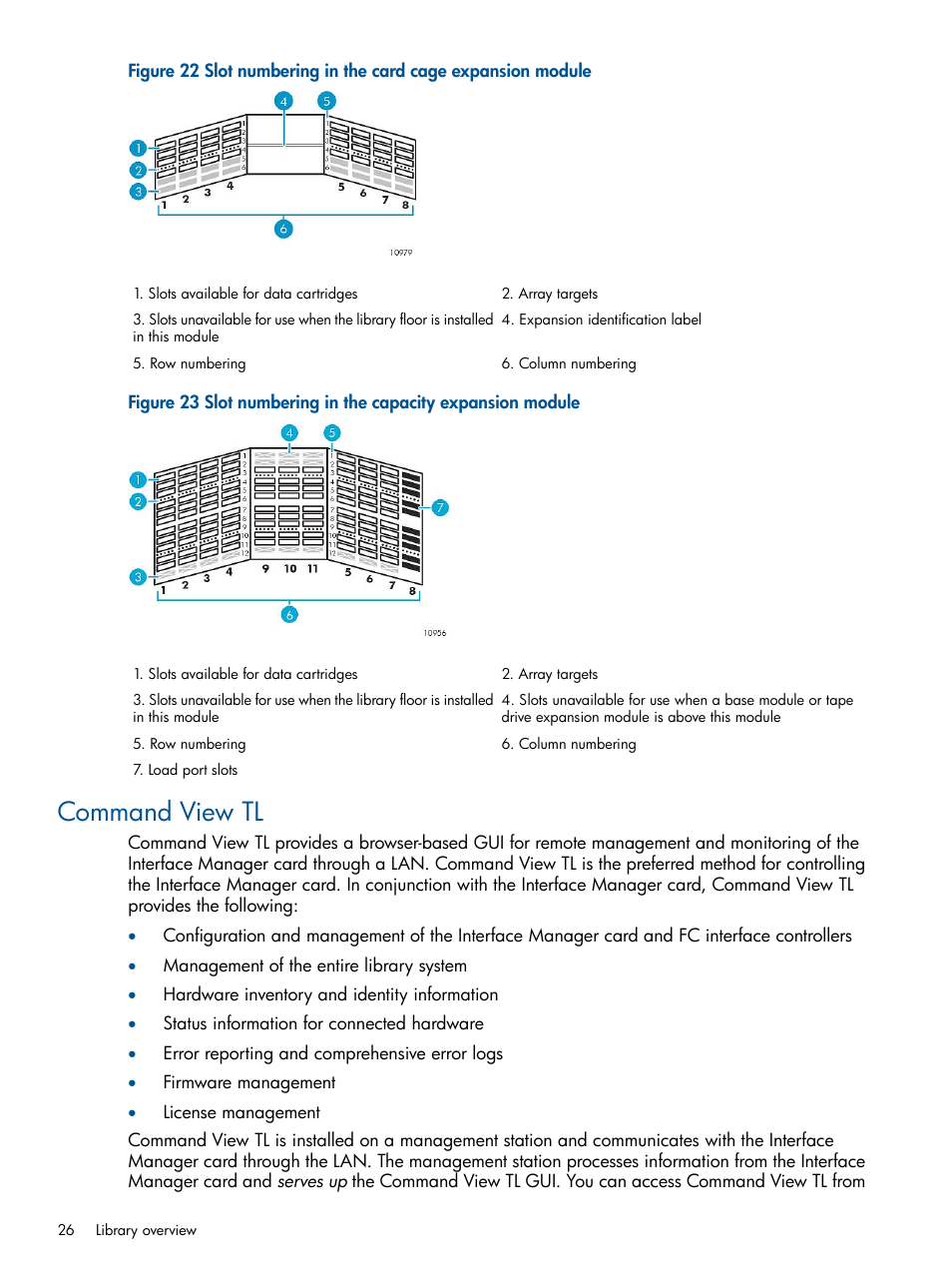 Command view tl | HP EML E-series Tape Libraries User Manual | Page 26 / 112