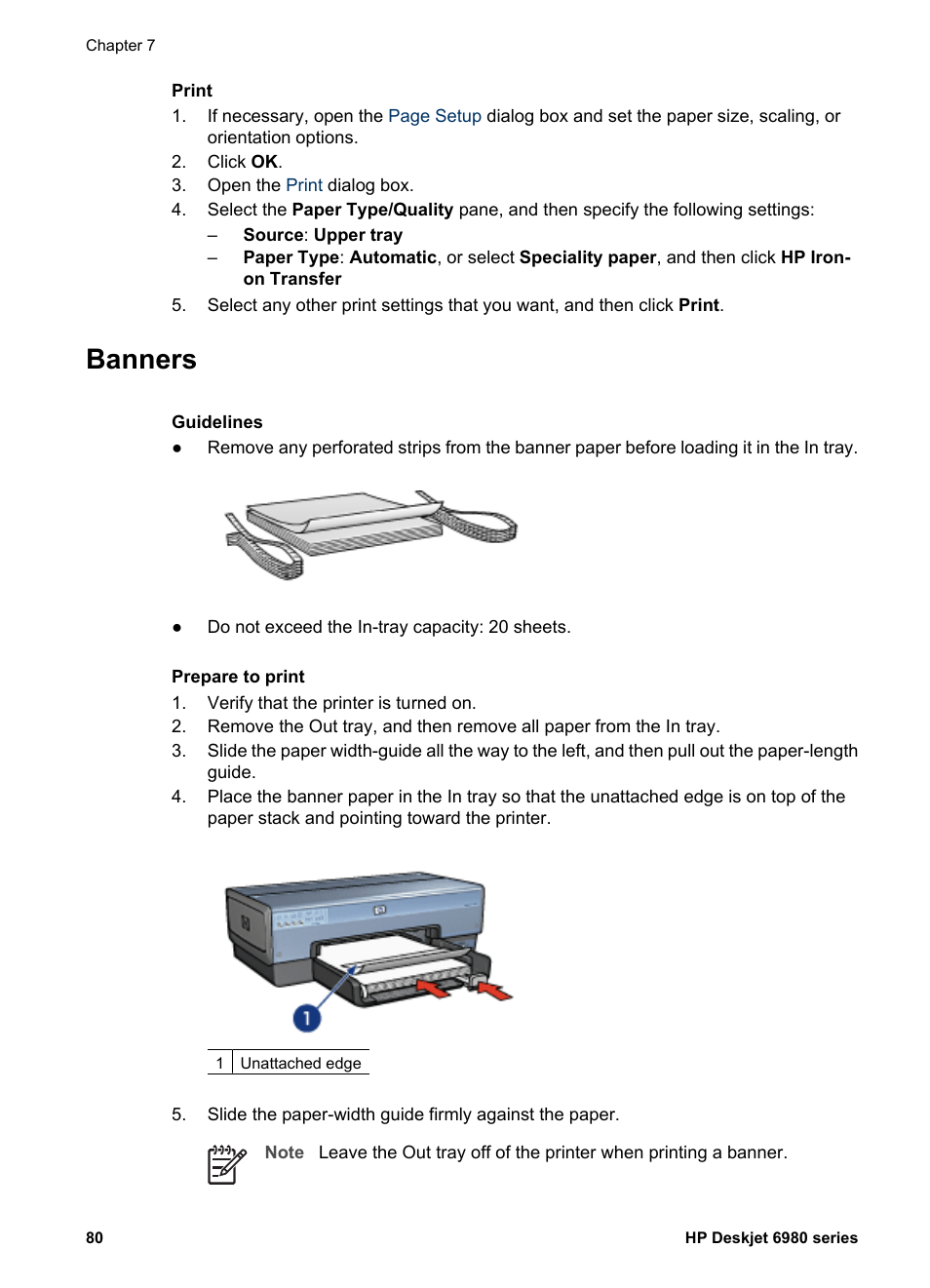 Banners | HP Deskjet 6988dt Printer User Manual | Page 82 / 154
