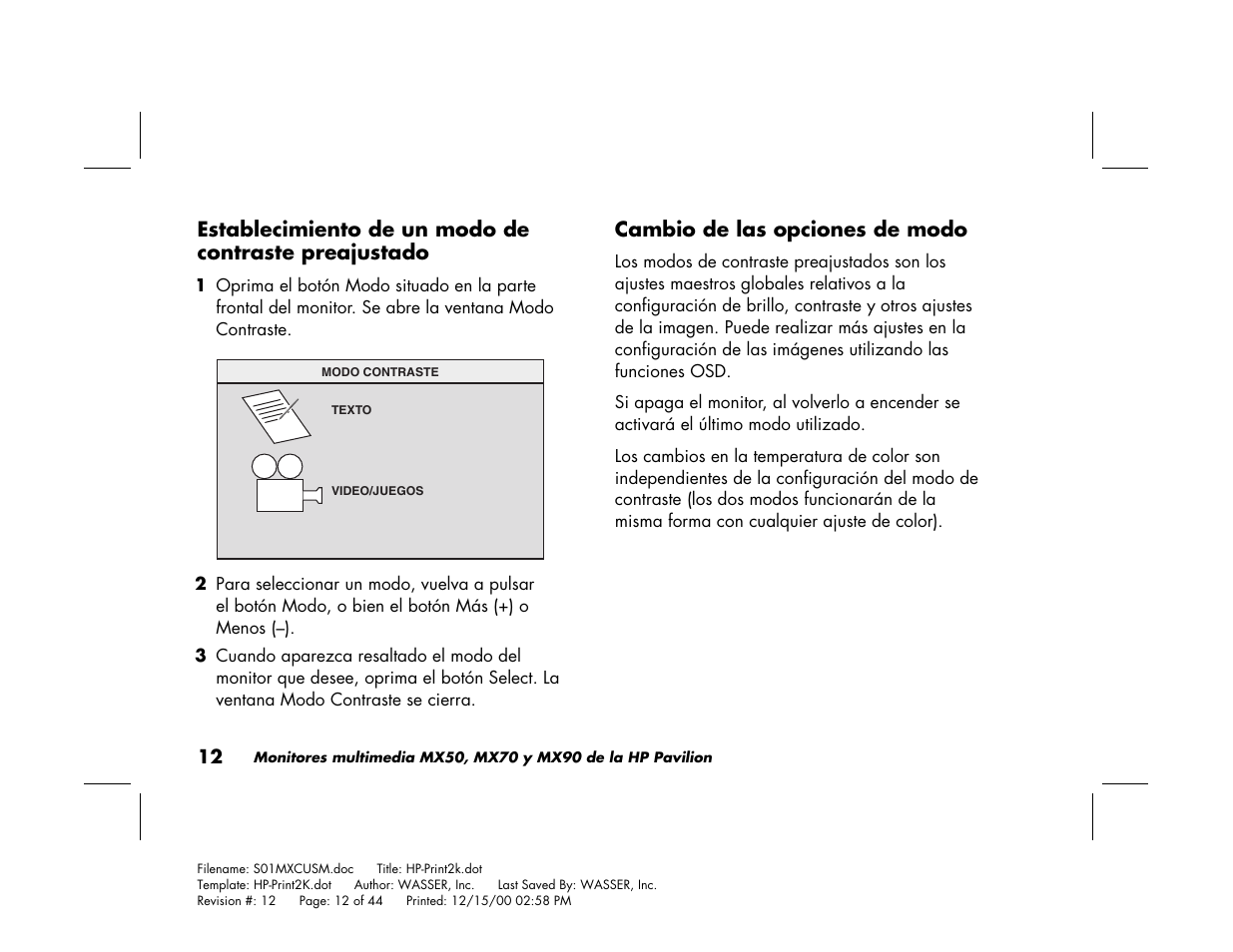 HP Pavilion mx90 19 inch Monitor User Manual | Page 100 / 128