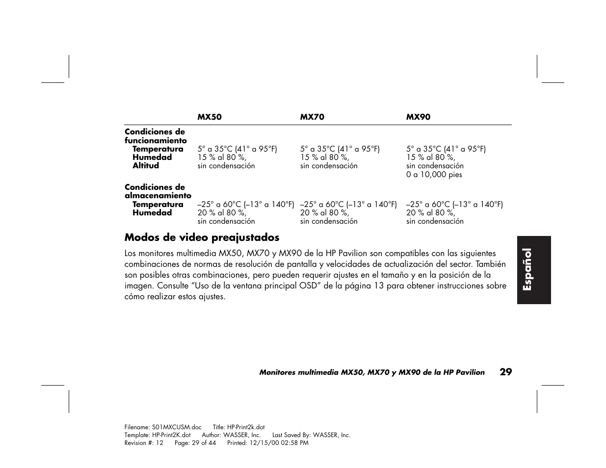 HP Pavilion mx90 19 inch Monitor User Manual | Page 117 / 128