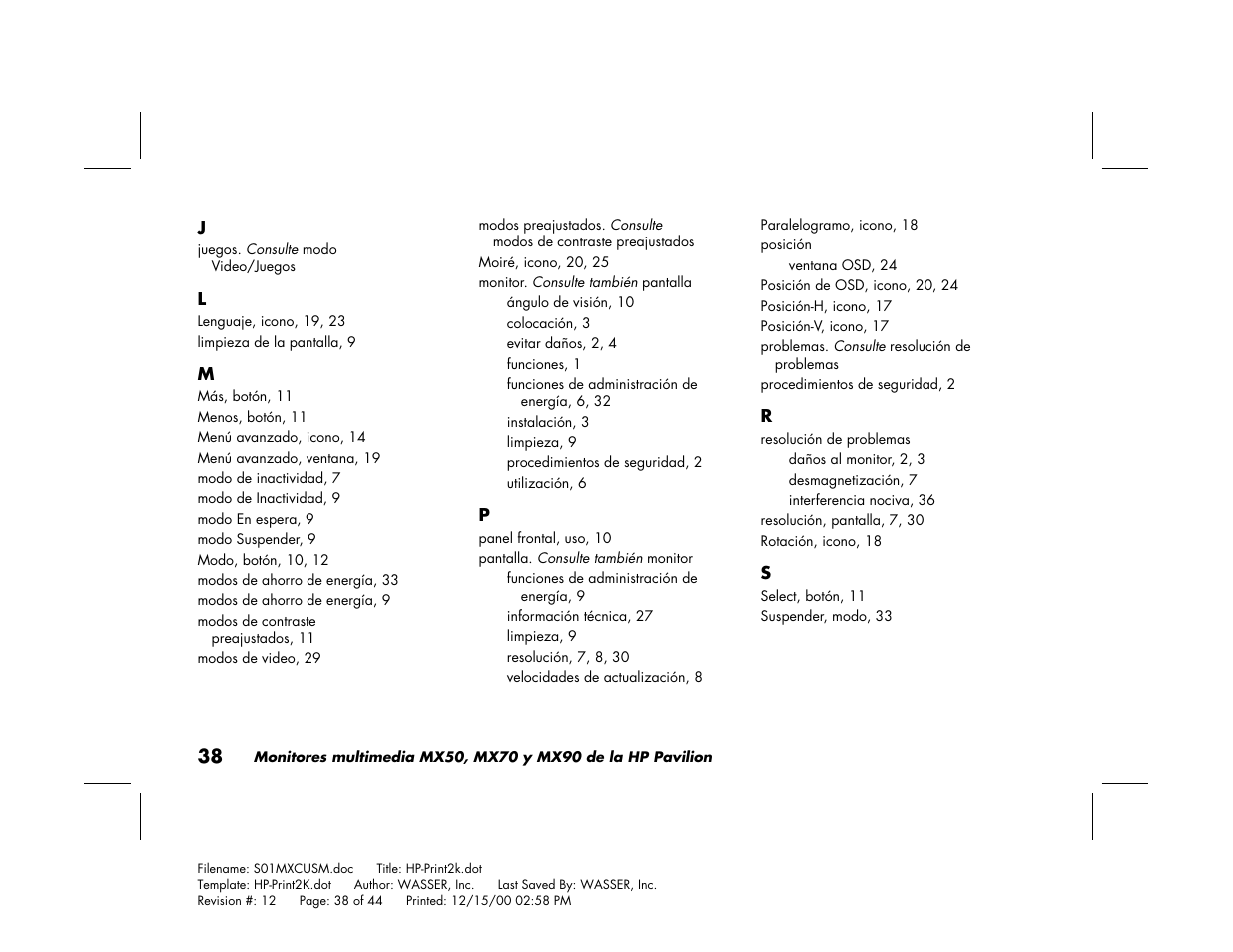 HP Pavilion mx90 19 inch Monitor User Manual | Page 126 / 128