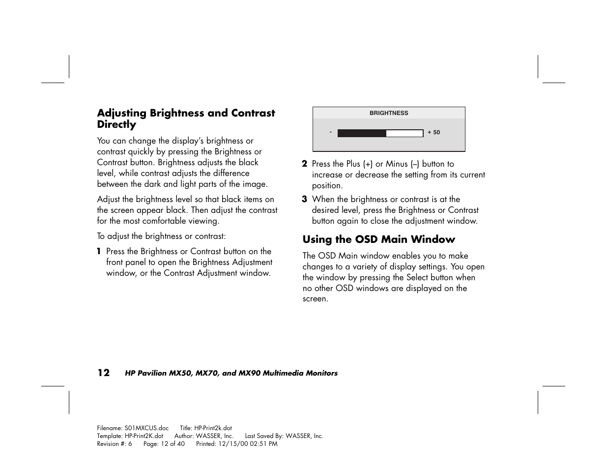 HP Pavilion mx90 19 inch Monitor User Manual | Page 16 / 128