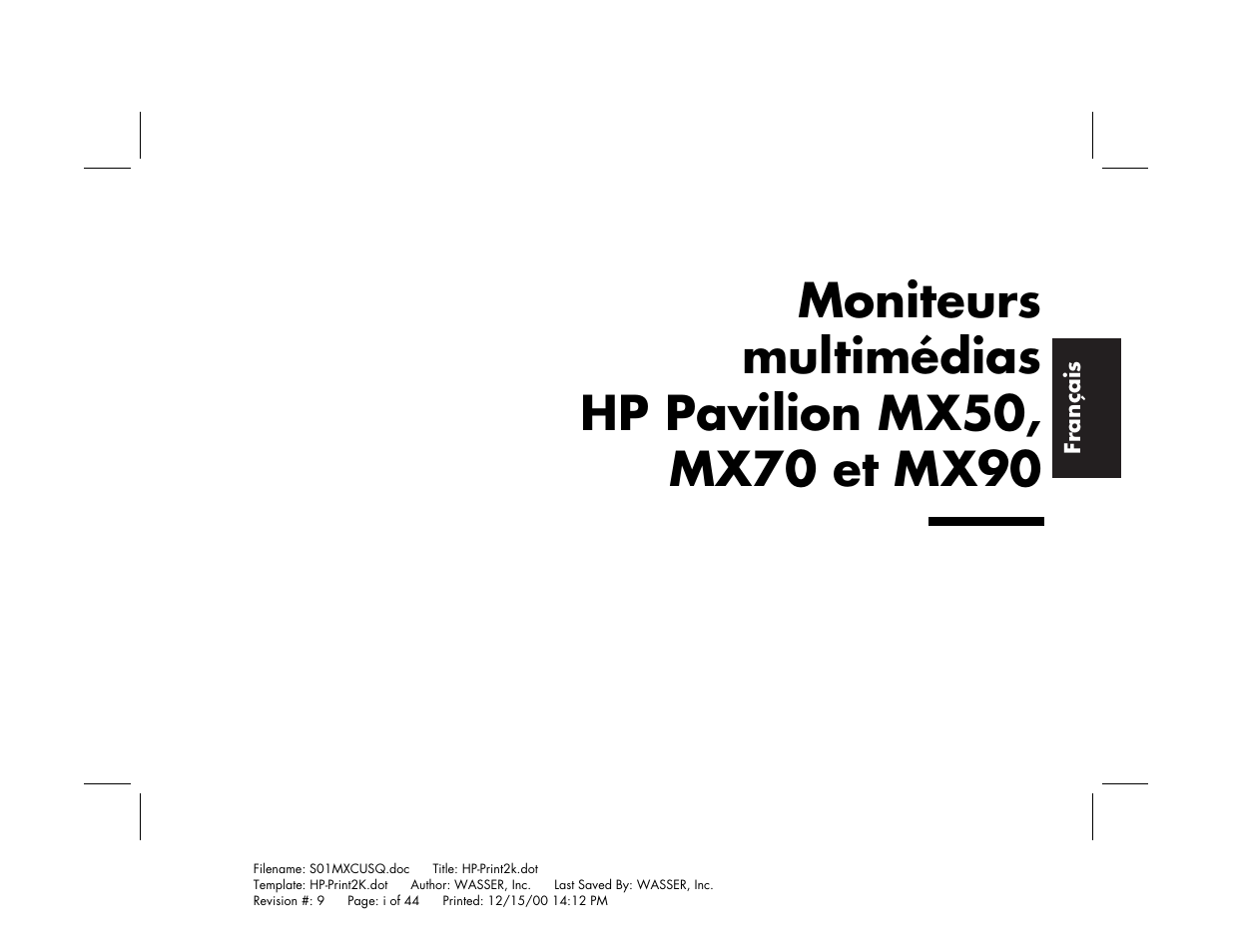 HP Pavilion mx90 19 inch Monitor User Manual | Page 41 / 128