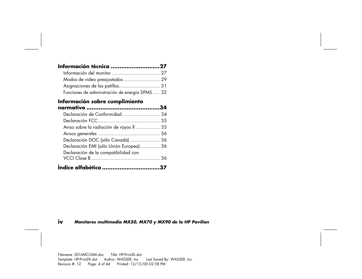 HP Pavilion mx90 19 inch Monitor User Manual | Page 88 / 128