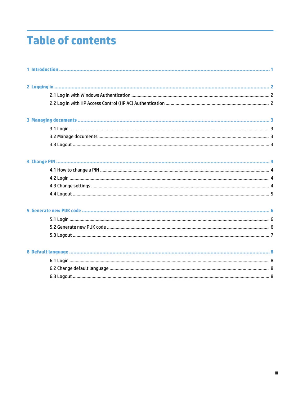 HP Access Control User Manual | Page 3 / 14